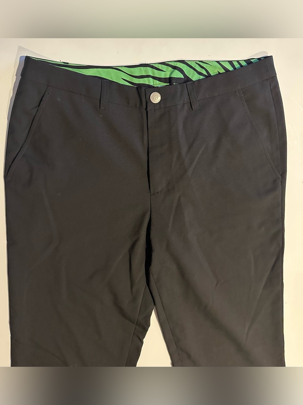 Bonobos Pants Mens Size 33x34 Long Black Bonobos Golf M-flex Athletic Fit Dressy